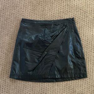 Free People Leather Skirt